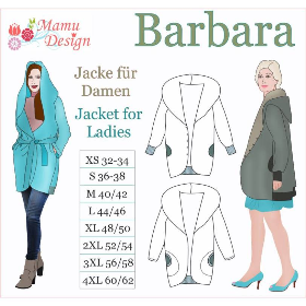 "BARBARA" Schnittmuster-E-Book Jacke Mantel von Mamu-Design
