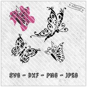 Plotterdatei - Schmetterlinge Vol 2 - Schmetterling - SVG - DXF - Datei - Frühling - Sommer - flattertier Bild 1