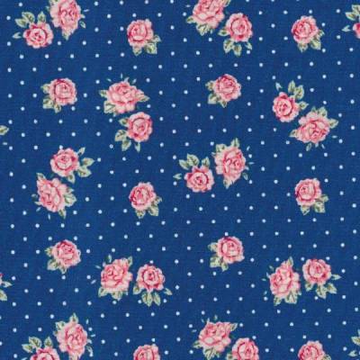 AU Maison Wachstuch Oilcloth Victoria-Royal Blue Oeko-Tex Standard 100 ( 1m/18,-€)
