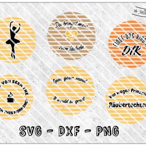 Plotterdatei - Sprüche  - Statements Vol. II- SVG - DXF - Datei - Ballerina - Huhn Bild 1