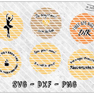 Plotterdatei - Sprüche  - Statements Vol. II- SVG - DXF - Datei - Ballerina - Huhn