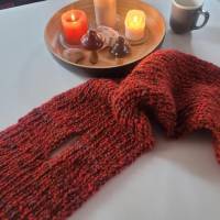 Kuschliger Schal in warmen Rottönen :) Bild 1