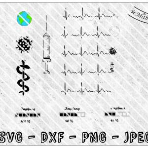 Datei - Impfen - Impfpass - Impfung - SVG - DXF - Jpeg - PNG -  - Bild 1