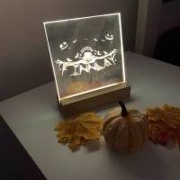 Halloween Dekoration, Spiegel, Happy Halloween mit Wunschnamen Bild 1