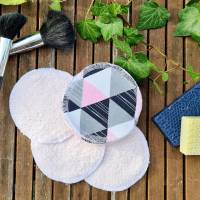 nachhaltige waschbare Kosmetikpads aus weicher Baumwolle - statt Wattepads zum Abschminken, Gesichtsreinigung -Pflege Bild 3