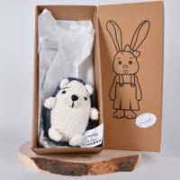 Handgefertigte gehäkelte Puppe Igel "Piksy" aus Baumwolle, Amugurumi Herbst Kuscheltier, Geschenk für Kinder Bild 9