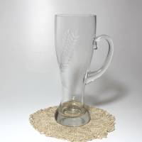 Bierglas Bierkrug aus geschliffenem Kristallglas Bild 1