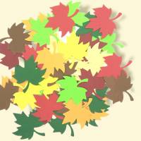40 Stanzteile Herbst Streudeko Blätter, Ahornblätter, Scrapbook, Kartengestaltung, Deko Bild 2