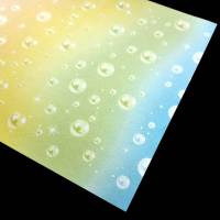 Metallic Bordüre: Meerjungfrau - Wasserblasen - Regenbogen - mit Perlmutt-Effekt - 18 cm Höhe Bild 3