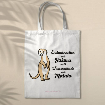 Erdmännchen mit Spruch