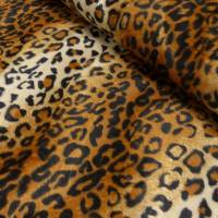 Fellimitat Leopard groß/dunkel Fell Plüsch Webpelz (1m/9,-€) Bild 1