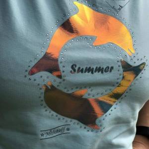 Datei - Delfin - Summer - Strass & Folie - SVG - PNG - DXF - Jpeg - Wildnis Bild 2