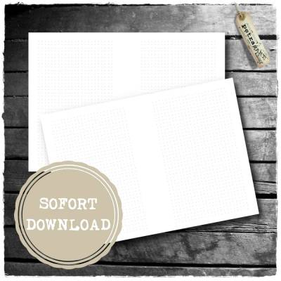 0,5cm-Dots - zum Heft faltbar oder zum Lochen *SOFORT DOWNLOAD*