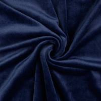 Nicki Stoff uni dunkelblau Oeko-Tex Standard 100 (1m/12,-€) Bild 1