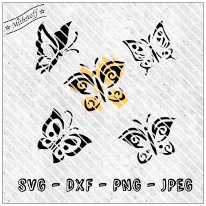 Plotterdatei - Schmetterlinge Vol. 1 - Frühling - Schmetterling - SVG - DXF - PNG - Jpeg - Datei Bild 1