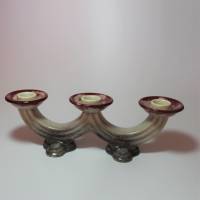 Dreiflammiger Keramik Kerzenständer Bild 1