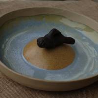 Vogelbad oder Insektentränke Seehund auf Sandbank -  maritime Gartenkeramik von TonArts-Keramik Bild 10