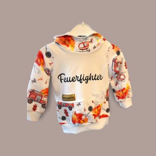 Kinder Hoodie Feuerweh Gr. 92