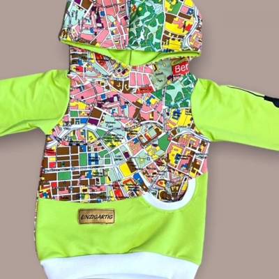 Kinder Hoodie Stadtkarte Berlin Gr. 92