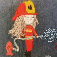 Doodle Datei Feuerwehrfrau/ Feuerwehrmädchen Bild 1