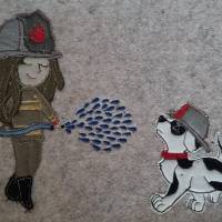 Doodle Datei Feuerwehrfrau/ Feuerwehrmädchen Bild 4