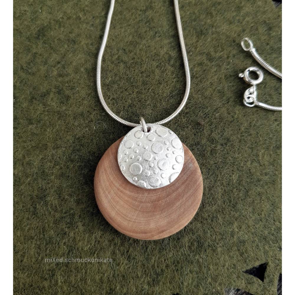 Selenit Kettenanhänger Rhombus - Spiritueller Schmuck Stein