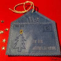" Briefumschlag an den Weihnachtsmann / Christkind ITH " 2 Stickdateien 16 x 18,  bitte Format auswählen Bild 4