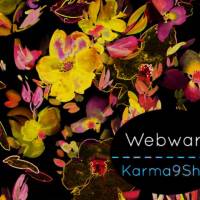 0,5m Webware Blumen pink Bild 1