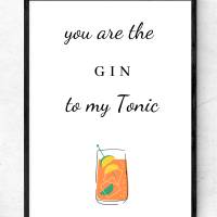 3 Poster für Gin-Liebhaber in Größe A4 als sofort Download, PDF Bild 2