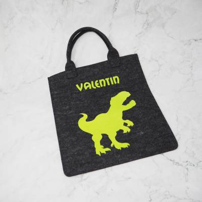 Freundebuchtasche mit Namen Wollfilz