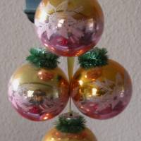 Konvolut von alten Weihnachtsbaumkugeln - DDR aus den 60er Jahren Bild 1