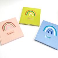 Tagebuch Notizbuch Poesiealbum Rainbow Skandi personalisierbar verschiedene Farben Bild 2