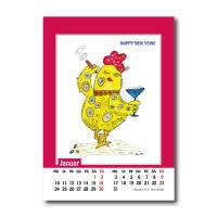 Kalender 2022 zum Selbstausdruck, Monatskalender Verrückte Hühner, 15 Blatt mit Kalendarium, Wandkalender Bild 4