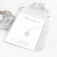 Halskette mit Schildkröte Turtle Edelstahl Silber und Gold mit Spruchkarte Bild 6