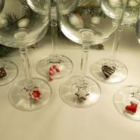 Weinglasmarkierer, Tassenmarkierer Weihnachtsgebäck Bild 3