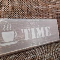 Holzschild "Coffee Time" Bild 2