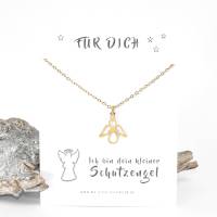 Kette Engel Schutzengel Edelstahl mit Spruchkarte Geschenkidee Bild 1