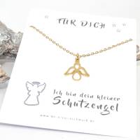 Kette Engel Schutzengel Edelstahl mit Spruchkarte Geschenkidee Bild 5
