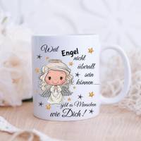 Personalisierte Tasse mit Name Junge Mädchen Engel Bild 2