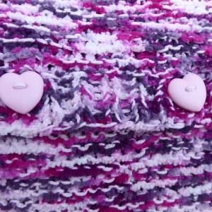 Kissenbezug Kissenhülle handgestrickt kuschelig weich in lila zyklam pink rosa ca. 38 x 38 cm passend für Kissen 40 x 40 Bild 5