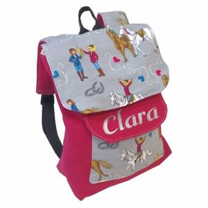 Kindergarten Rucksack Bibi und Tina (personalisierbar) - mit Wunschnamen Kinderrucksack - Tasche für Mädchen Bild 1