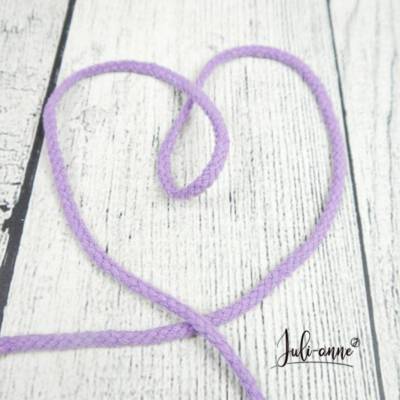 Baumwoll - Kordel rund 5mm - Flieder