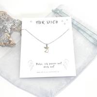 Halskette Schutzengel Engel Beschützer Edelstahl mit Spruchkarte in Silber und Gold Bild 7