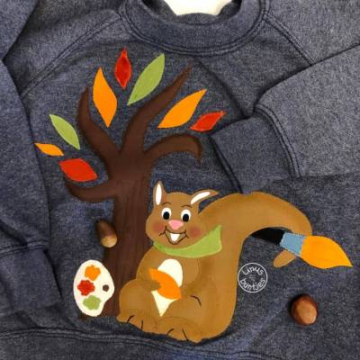 Applikationsvorlage Eichhörnchen Eike | PDF-Datei