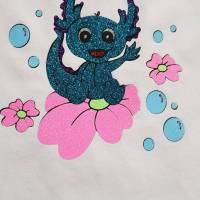 Plotterdatei Axolotl Mädchen – Süße maritime Meerestier Datei für Kinder Bild 10