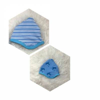 Wendezipfelmütze Wendemütze für Babys und Kinder