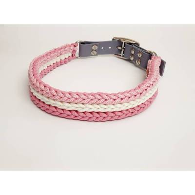 Halsband aus Paracord, Hundehalsband, handgefliochten, verstellbar, für mittlere bis große Hunde