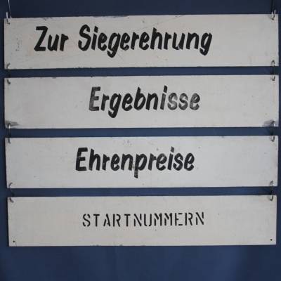 altes Metallschilder Vintage Sport
