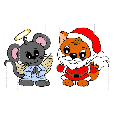 Plotterdatei Tina & Luke goes Christmas – Sparset weihnachtliche Motive für die Adventszeit