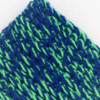 gehäkeltes Stirnband blau grün, mehrfädig von Hand gehäkelt, Kopfbedeckung, hält Ohren warm, Ohrenwärmer, Einzelstück Bild 2